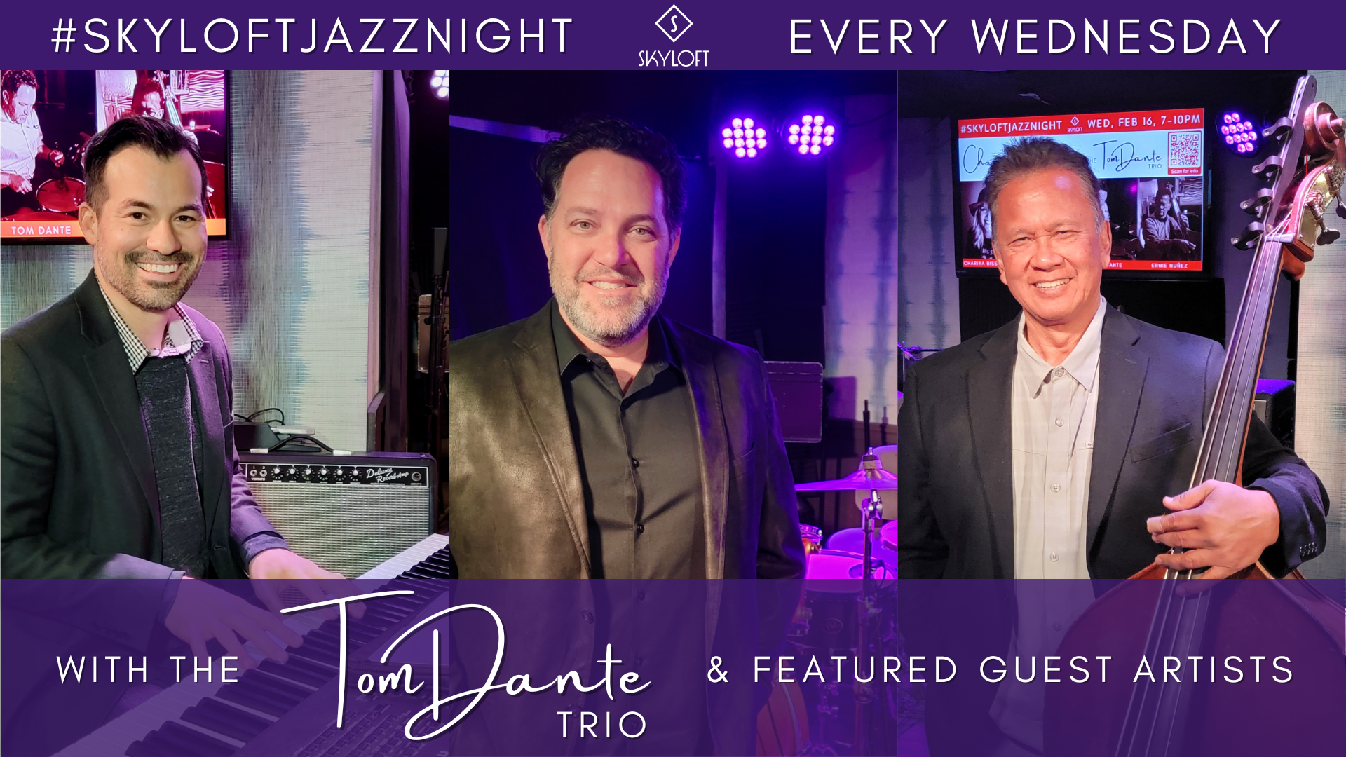 The Tom Dante Trio, at Skyloft in Laguna Beach every Wednesday evening from 7 to 10 pm.